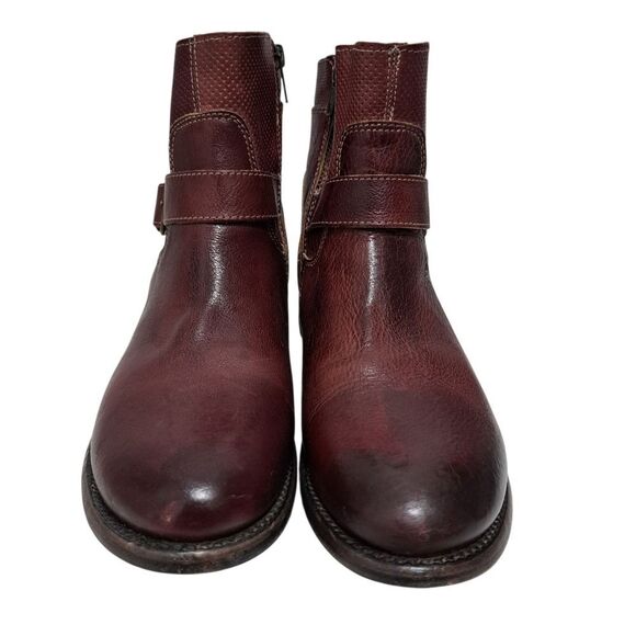 Bed Stu Becca Cobbler Organic Veg Tanned Western Moto Boho Leather Boots Sz 10 - Picture 4 of 17